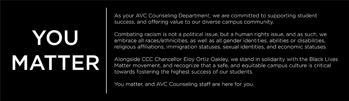 Counseling Statement of Solidarity with Black Lives Matter Movement