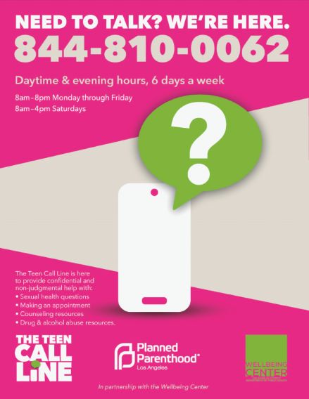 After Hours Teen Call Line