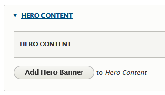 Add Hero Content