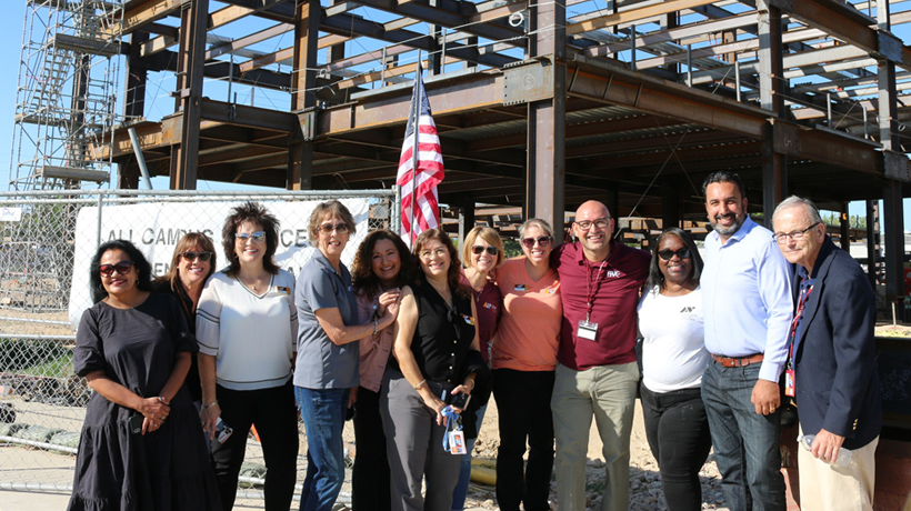 AVC Executive Team at Cedar Hall Beam Signing Ceremony