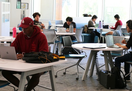 Students studying at AVC